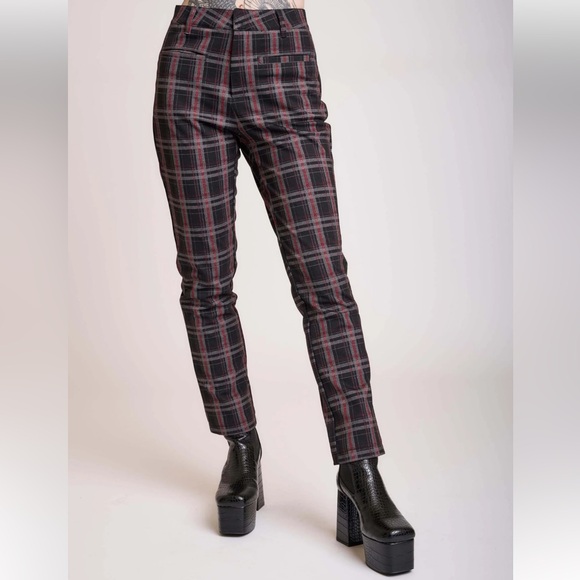 Midnight hour cropped vintage plaid pants nwt xl - Picture 1 of 9